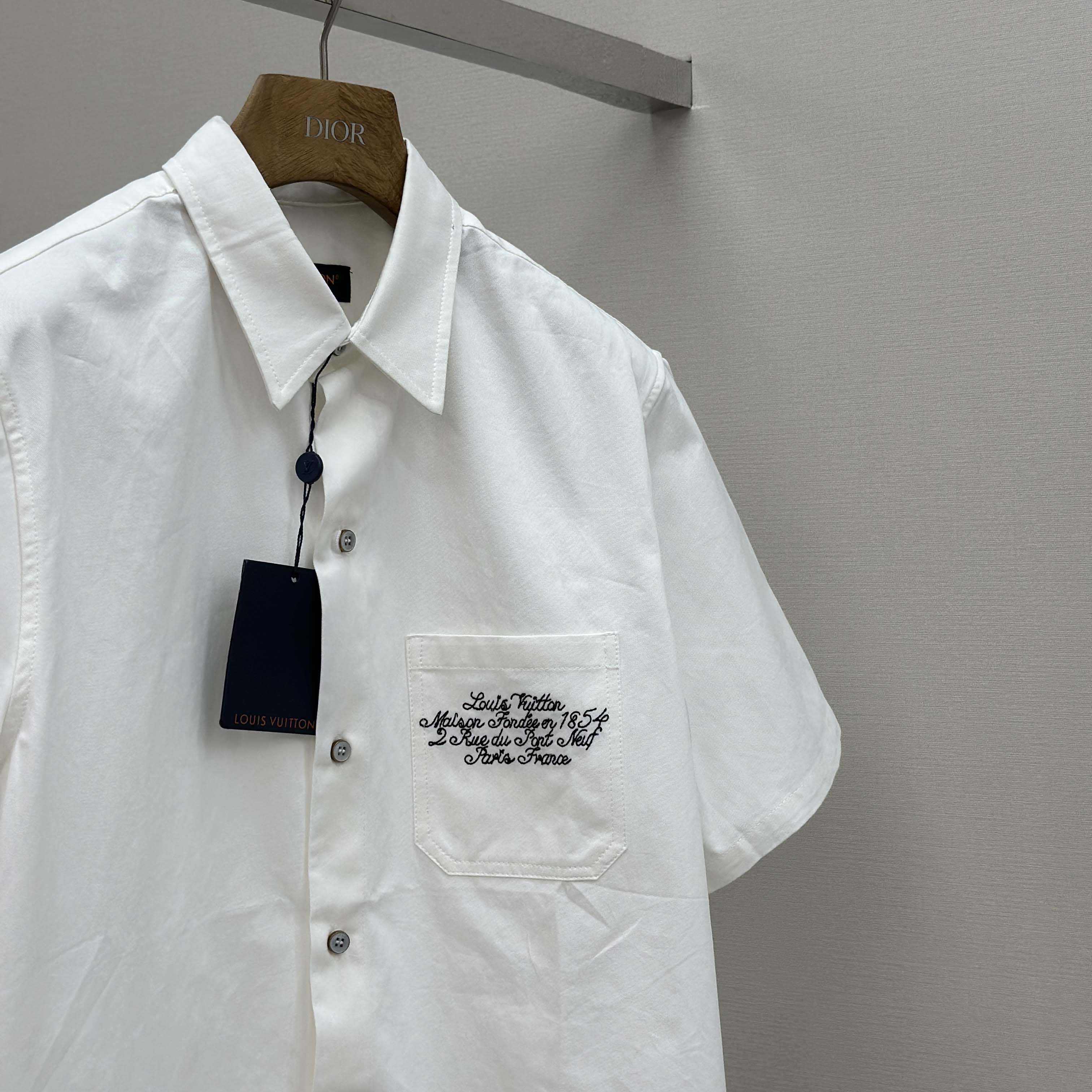 Louis Vuitton Embellished Short-Sleeved Shirt   1AIMII - DopestKickz