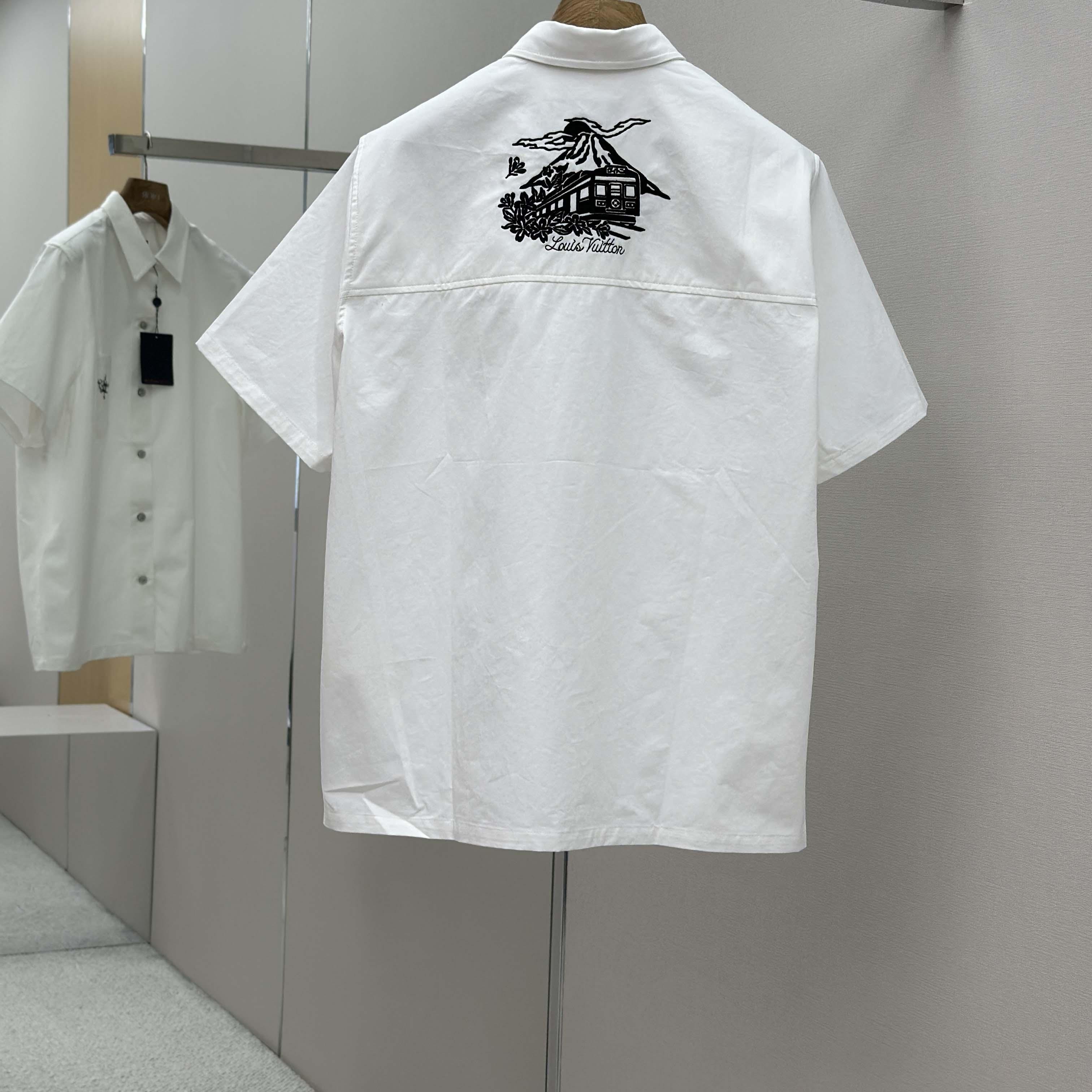 Louis Vuitton Embellished Short-Sleeved Shirt   1AIMII - DopestKickz