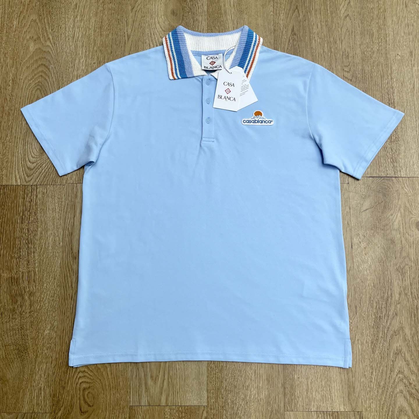Casablanca Organic-cotton Polo Shirt   c1049 - DopestKickz