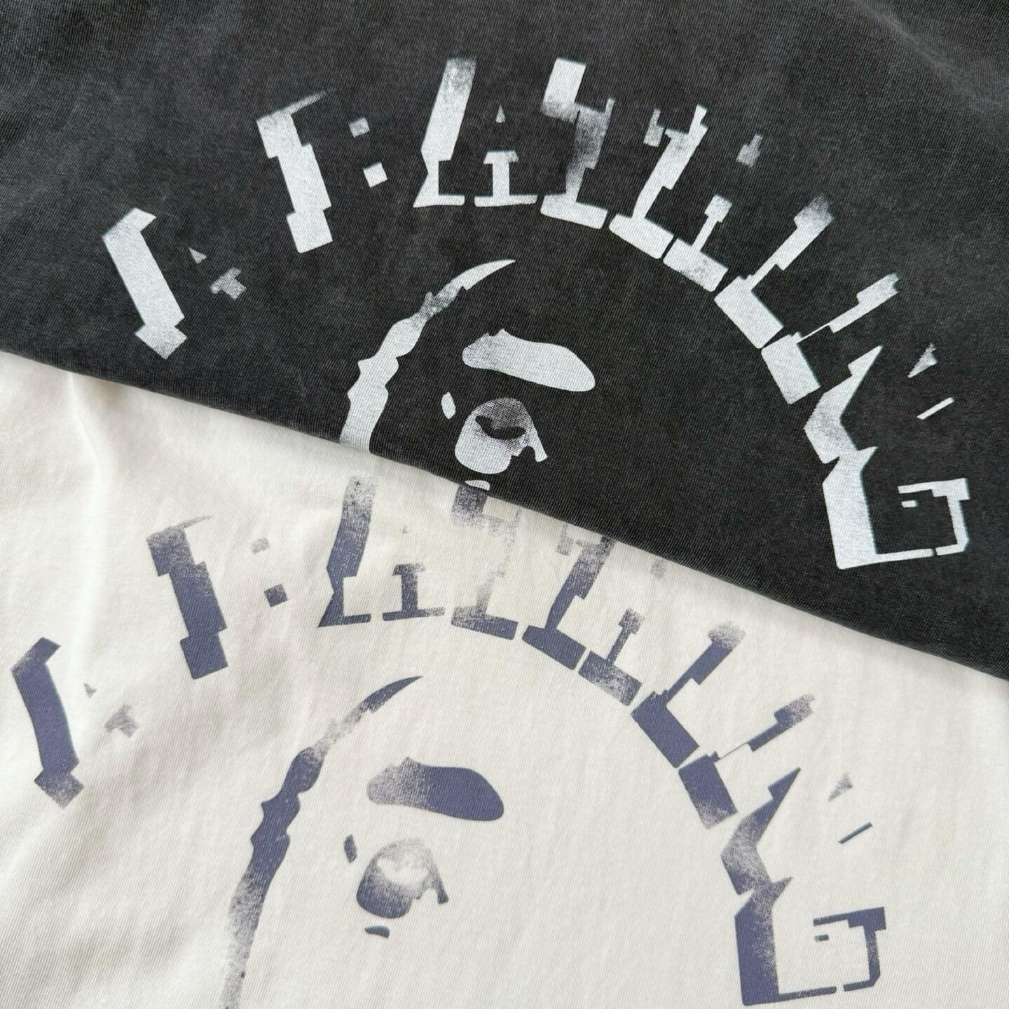 Bape Garment Dye Spray Print College Relaxedfit Tee - DopestKickz