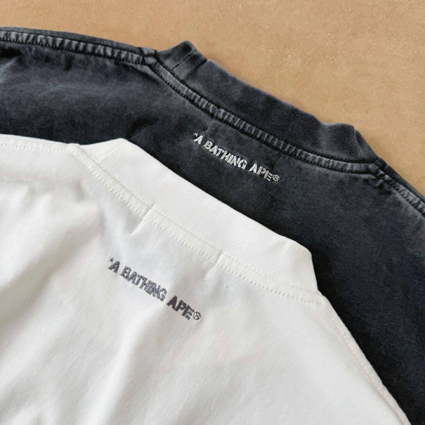 Bape Garment Dye Spray Print College Relaxedfit Tee - DopestKickz