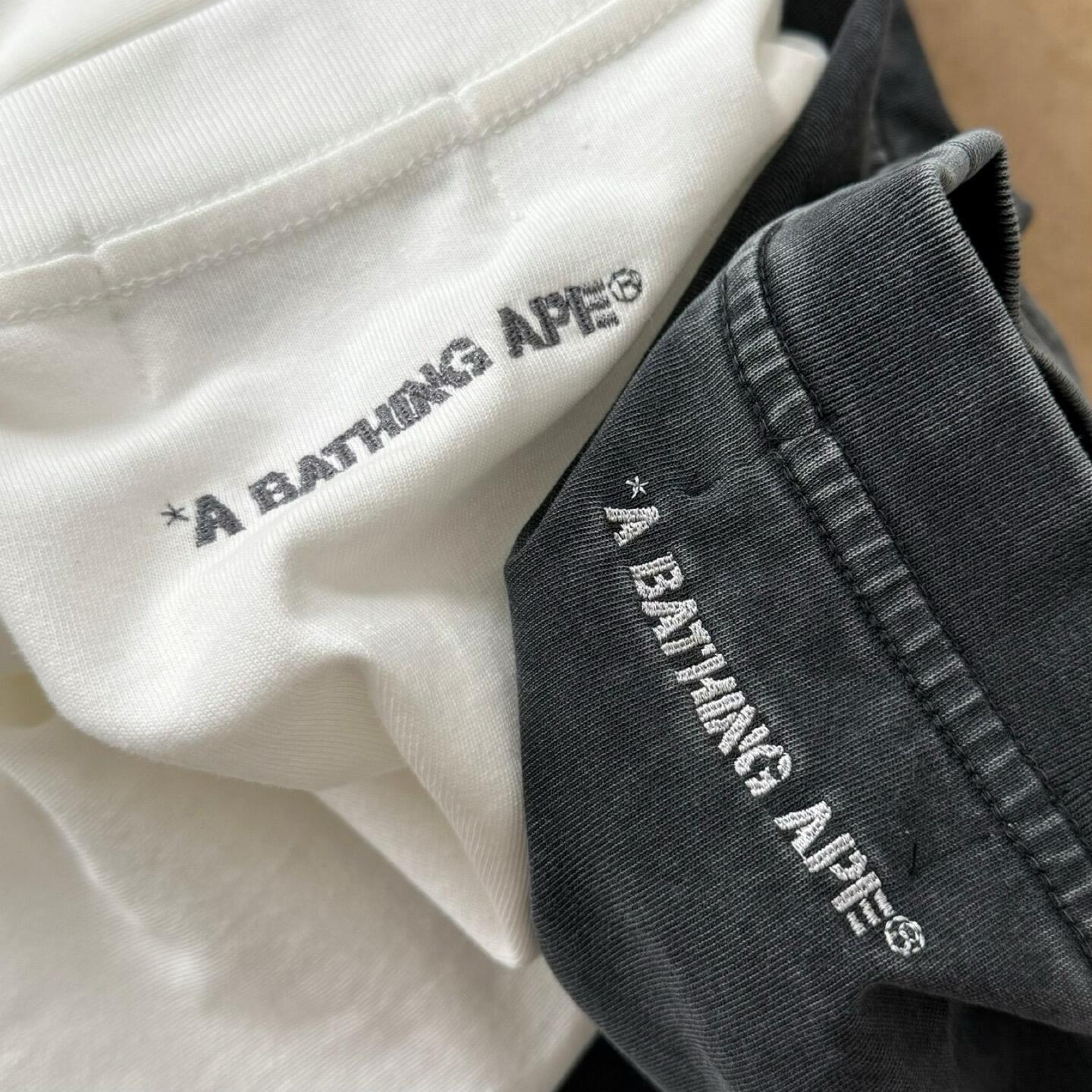 Bape Garment Dye Spray Print College Relaxedfit Tee - DopestKickz