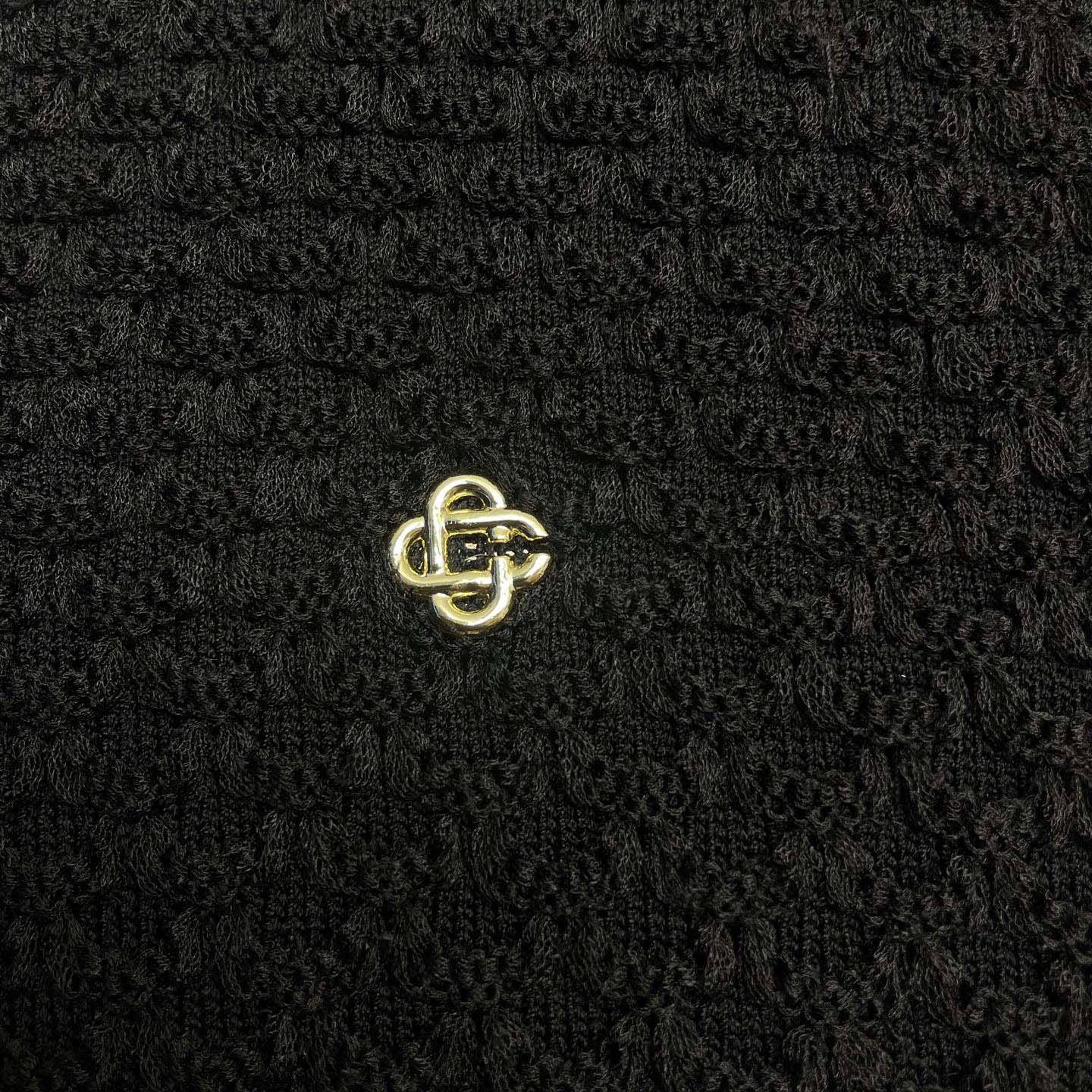 Casablanca Wave Crochet Shirt   D0091 - DopestKickz