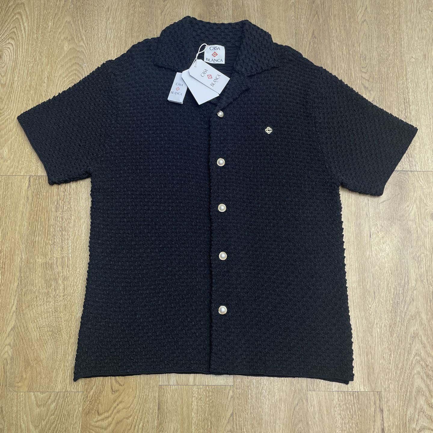 Casablanca Wave Crochet Shirt   D0091 - DopestKickz
