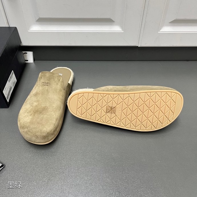 Prada Suede Mules - DopestKickz