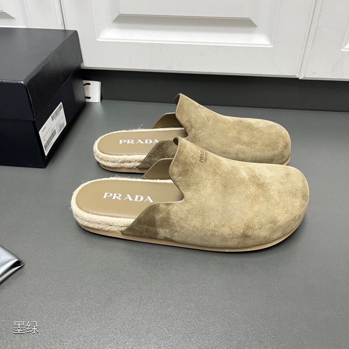 Prada Suede Mules - DopestKickz