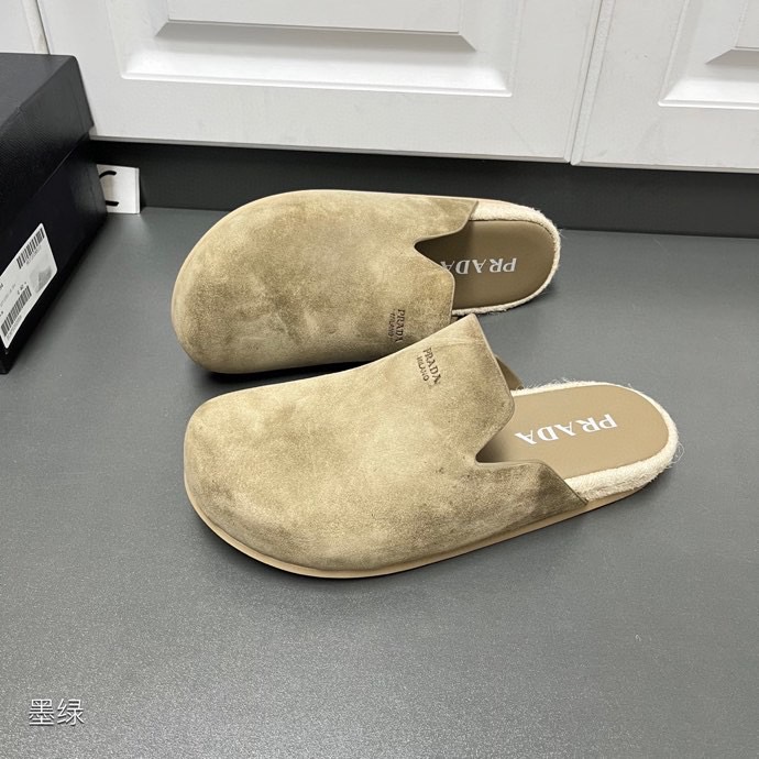Prada Suede Mules - DopestKickz