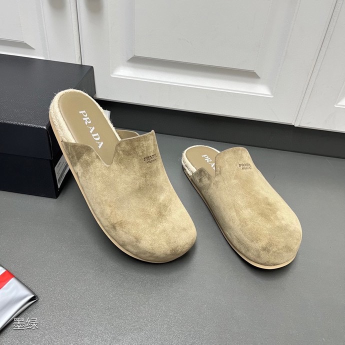 Prada Suede Mules - DopestKickz