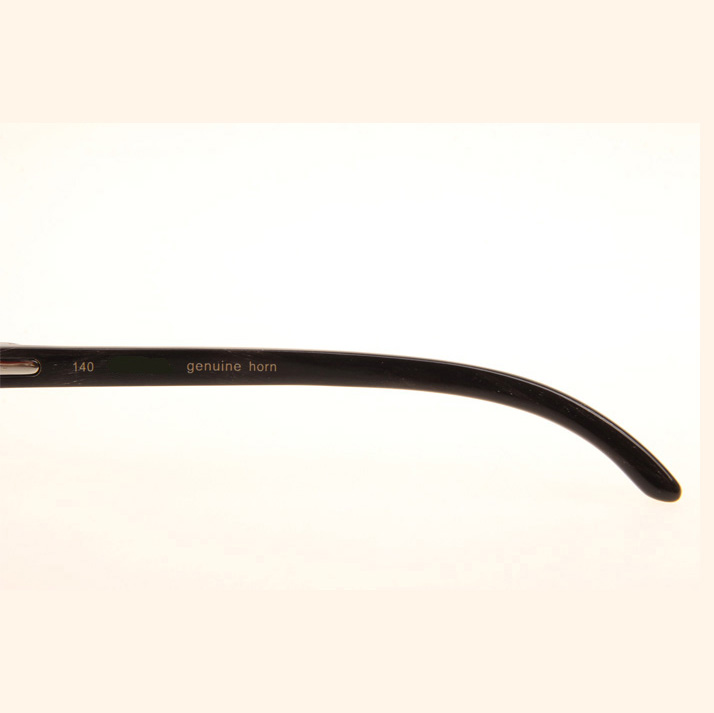 Cartier CT_3524012 Black Grey Buffalo Sunglasses In Silver Brown - DopestKickz