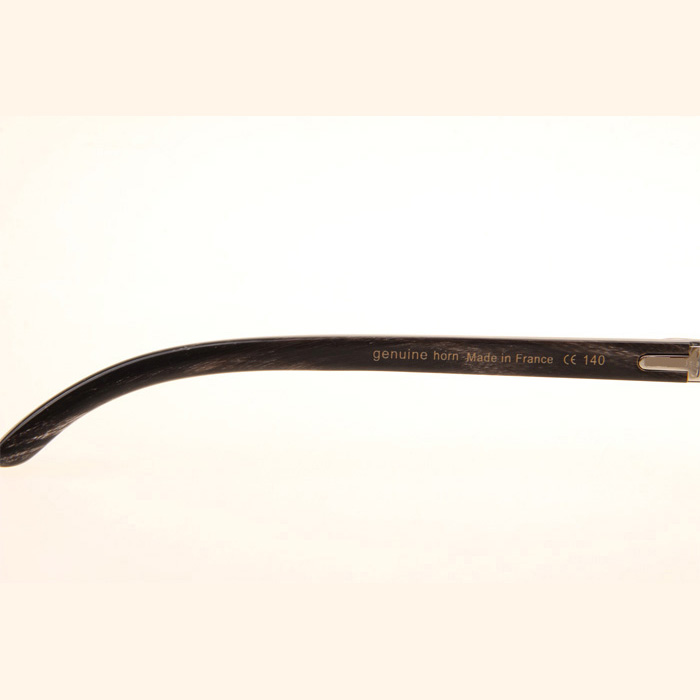 Cartier CT_3524012 Black Grey Buffalo Sunglasses In Silver Brown - DopestKickz