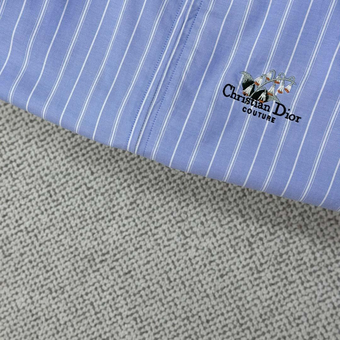 Christian Dior Zipped Shirt With Christian Dior Couture Lily Of The Valley Embroidery - DopestKickz