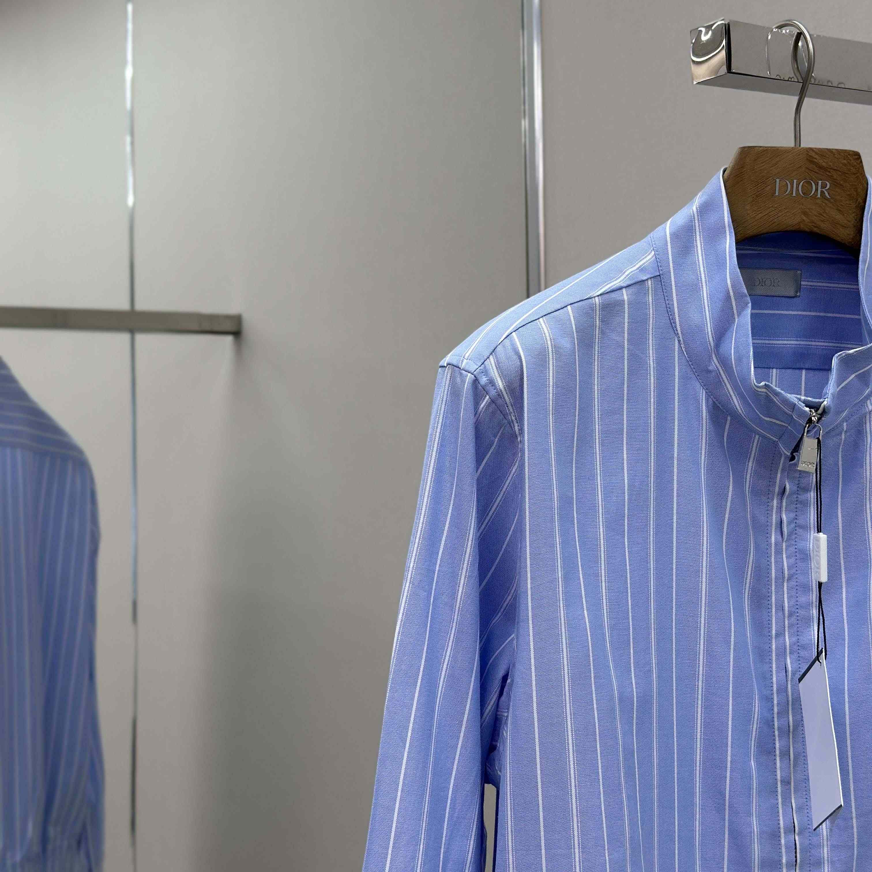 Christian Dior Zipped Shirt With Christian Dior Couture Lily Of The Valley Embroidery - DopestKickz