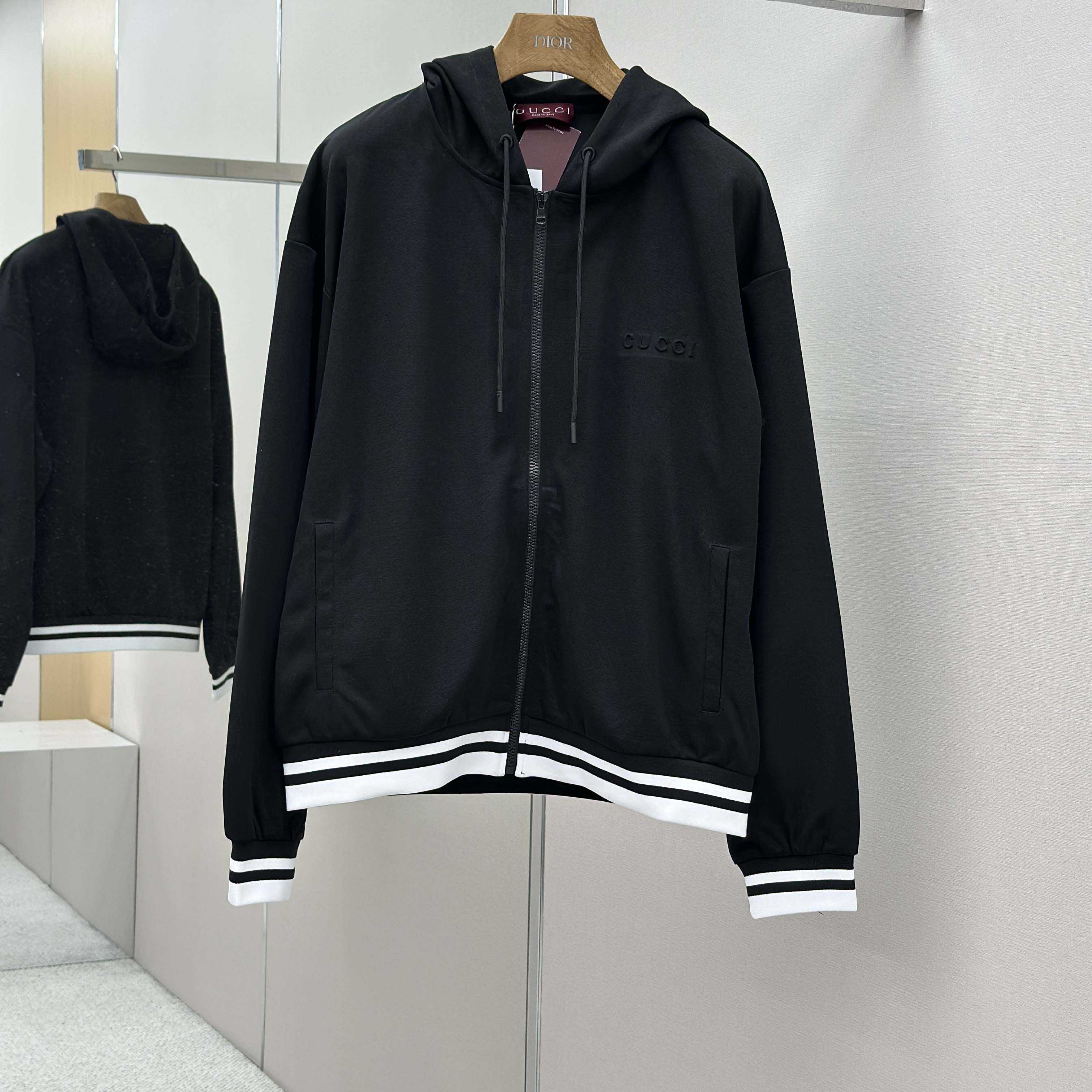 Gucci Technical Jersey Hooded Zip Jacket - DopestKickz