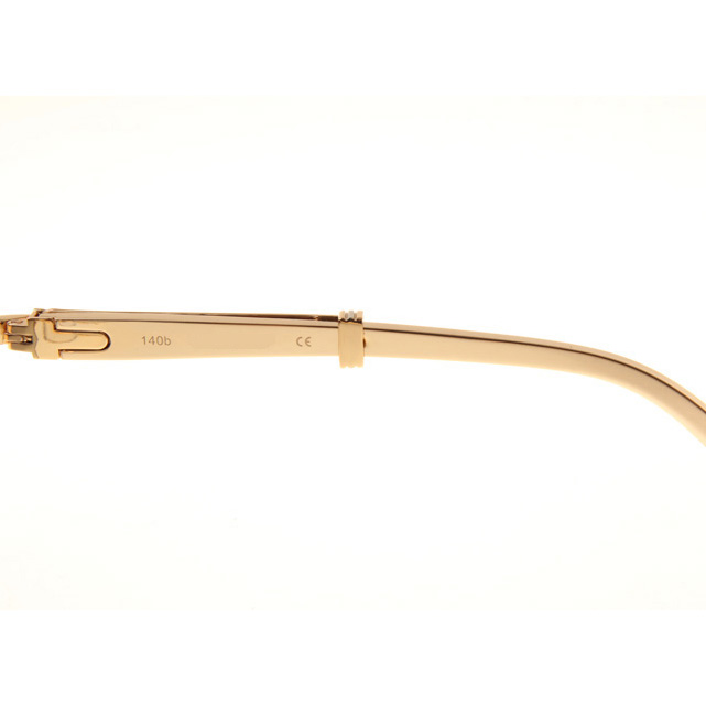 Cartier CT1990-0692 Gold Stainless Steel Sunglasses In Gold Grey - DopestKickz