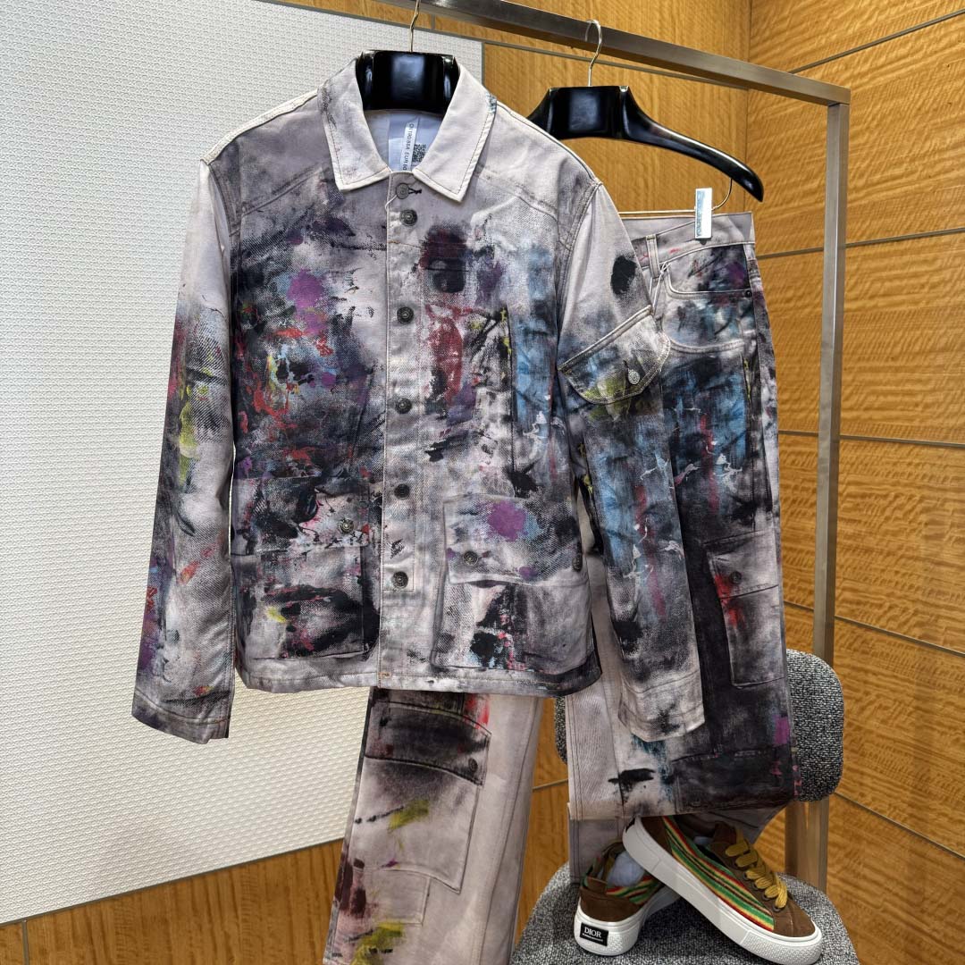 Acne Studios Jacket & Jean Trompe L'oeil Print - DopestKickz