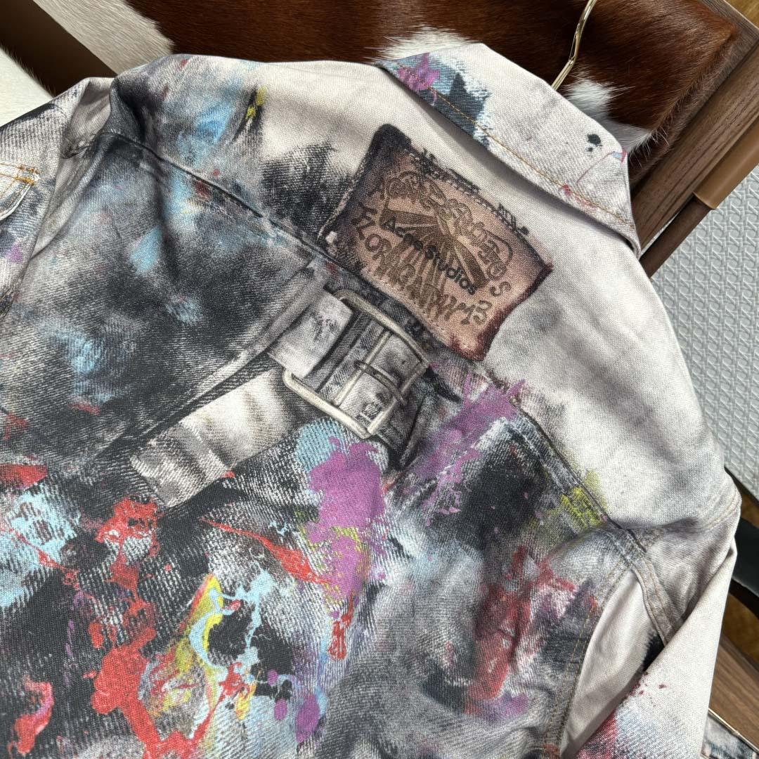 Acne Studios Jacket & Jean Trompe L'oeil Print - DopestKickz