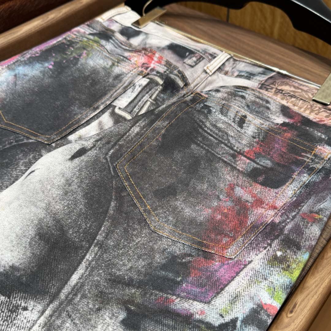 Acne Studios Jacket & Jean Trompe L'oeil Print - DopestKickz