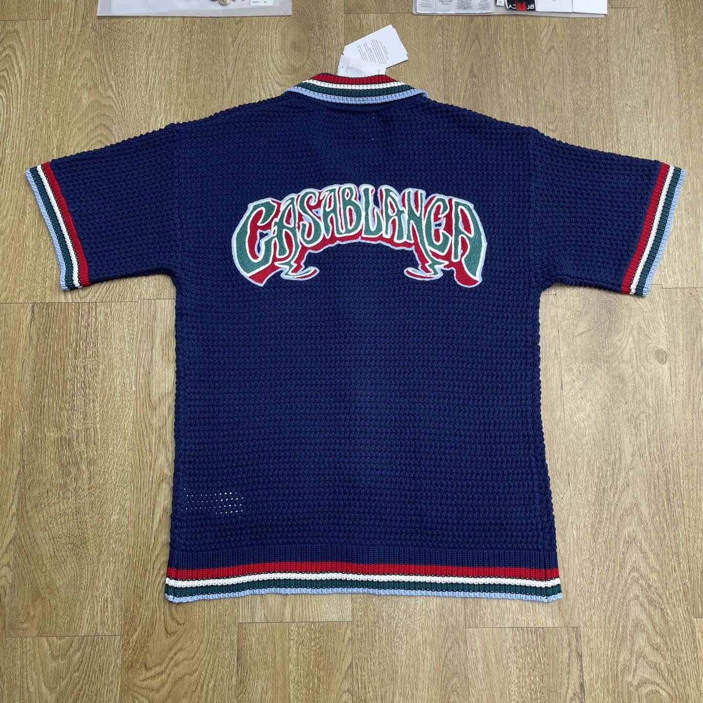 Casablanca Gothic Short-sleeve Crochet Shirt   Z6013 - DopestKickz