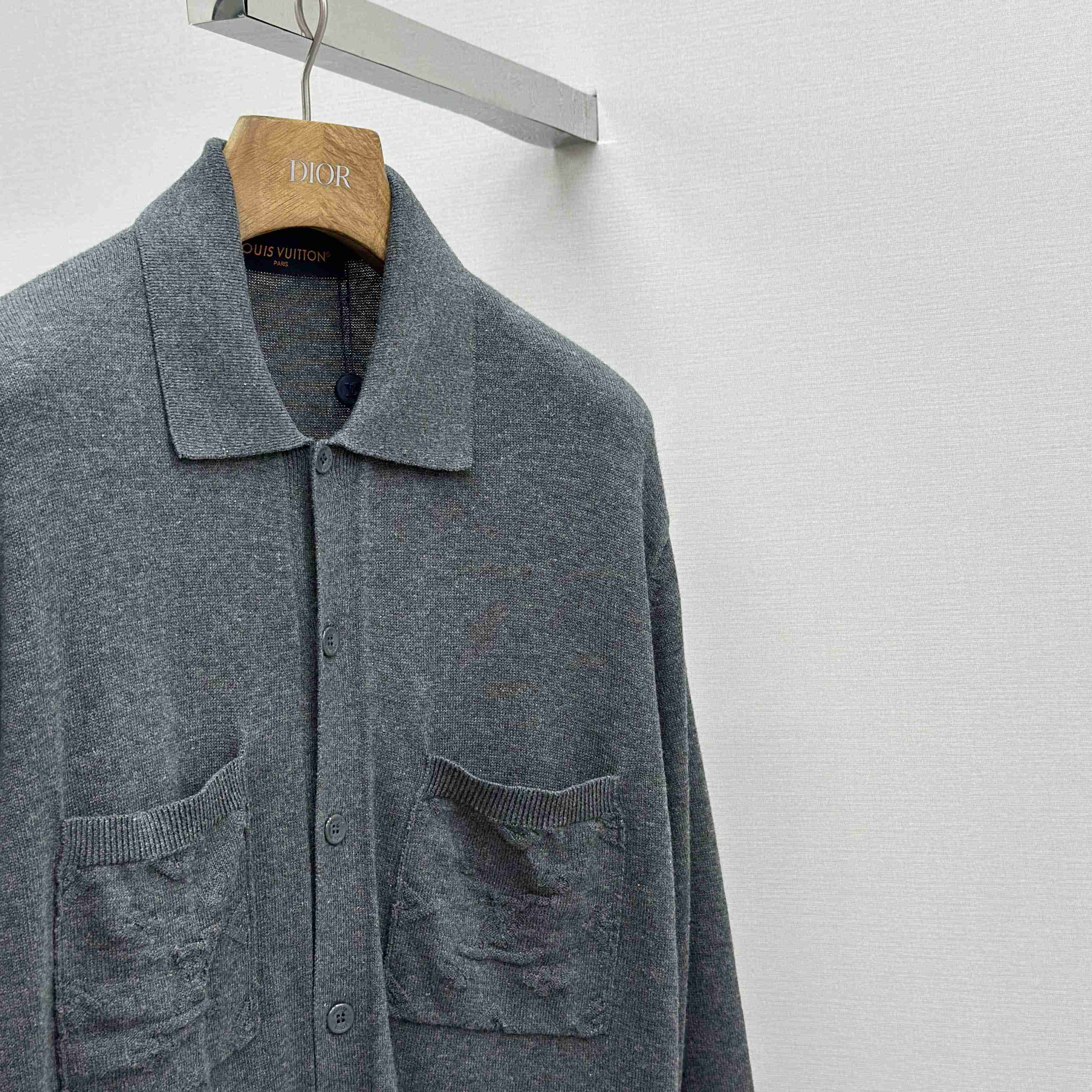 Louis Vuitton Cotton Knit Overshirt   1AFANI - DopestKickz