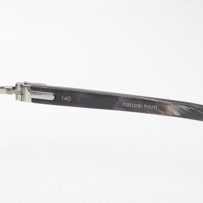 Cartier CT_3524012 Black Buffalo Sunglasses In Silver Grey - DopestKickz