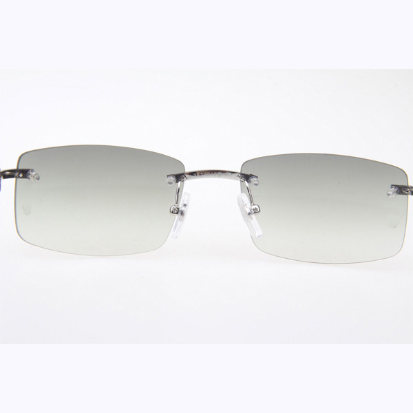 Cartier CT_3524012 Black Buffalo Sunglasses In Silver Grey - DopestKickz