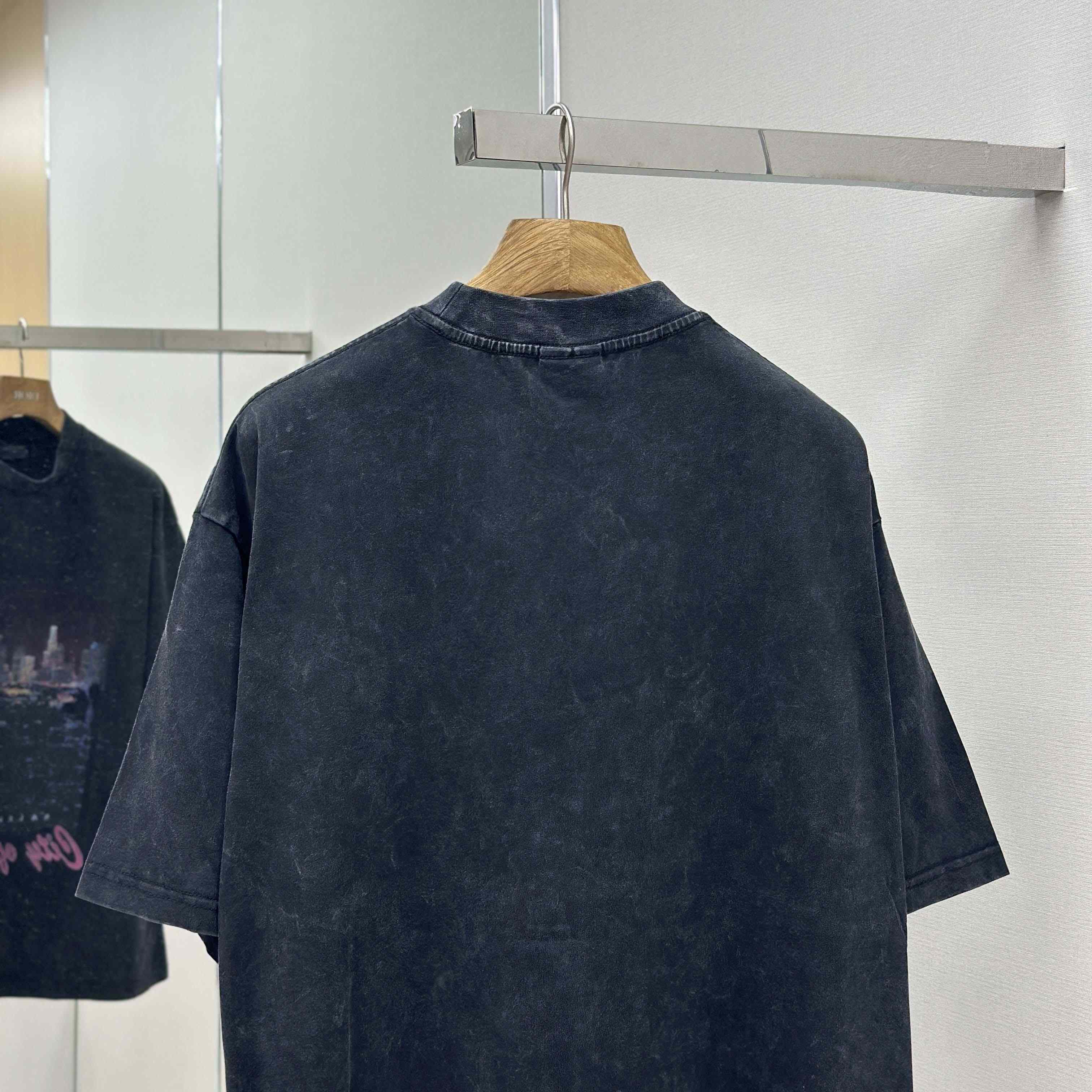 Balenciaga Taped Balenciaga Back T-Shirt Medium Fit in heather grey dry jersey - DopestKickz