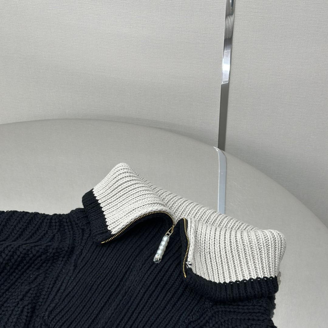 Louis Vuitton Chunky Wool-Blend Half-Zip Pullover   1AHC13 - DopestKickz