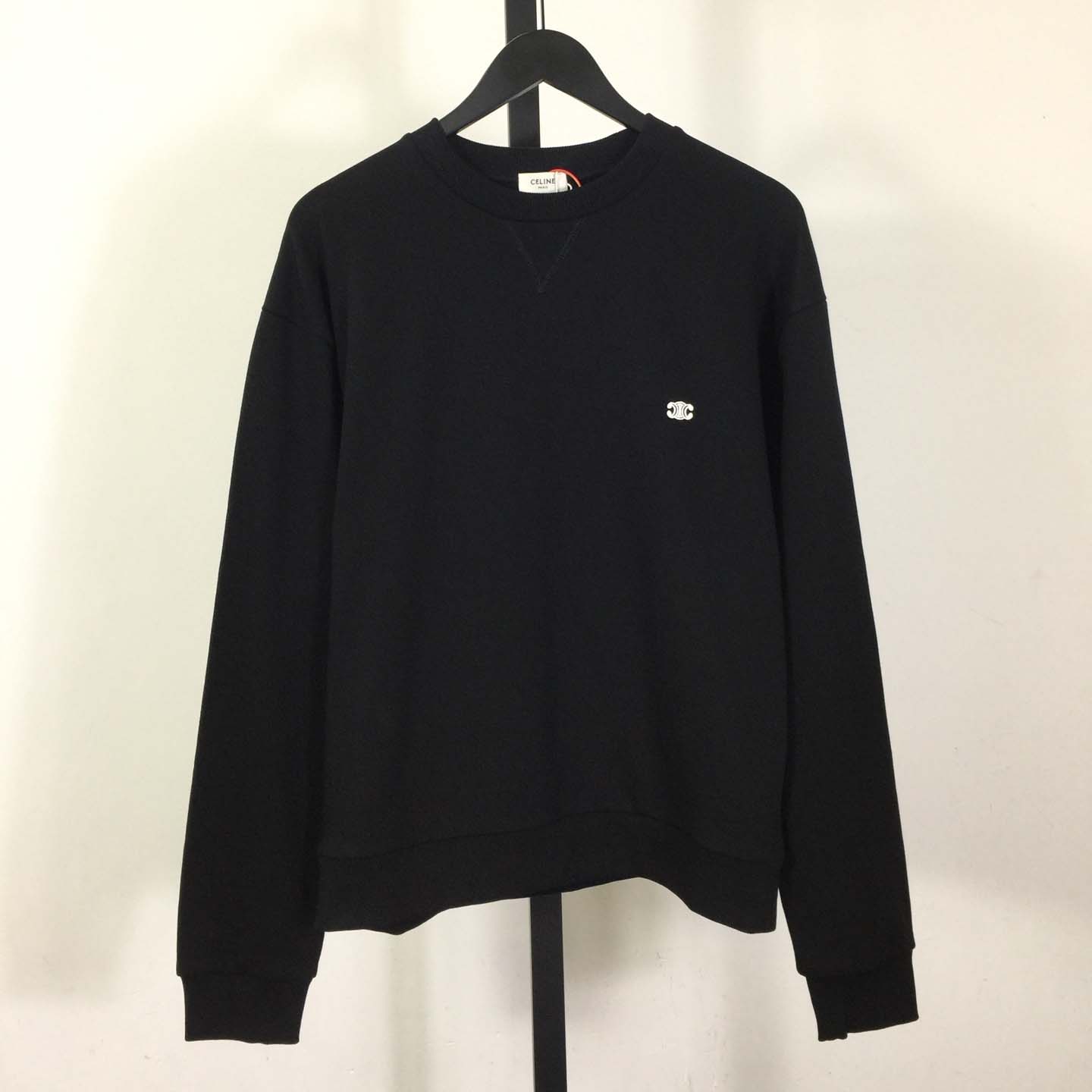Celine Triomphe Loose Sweatshirt In Cotton Fleece - DopestKickz