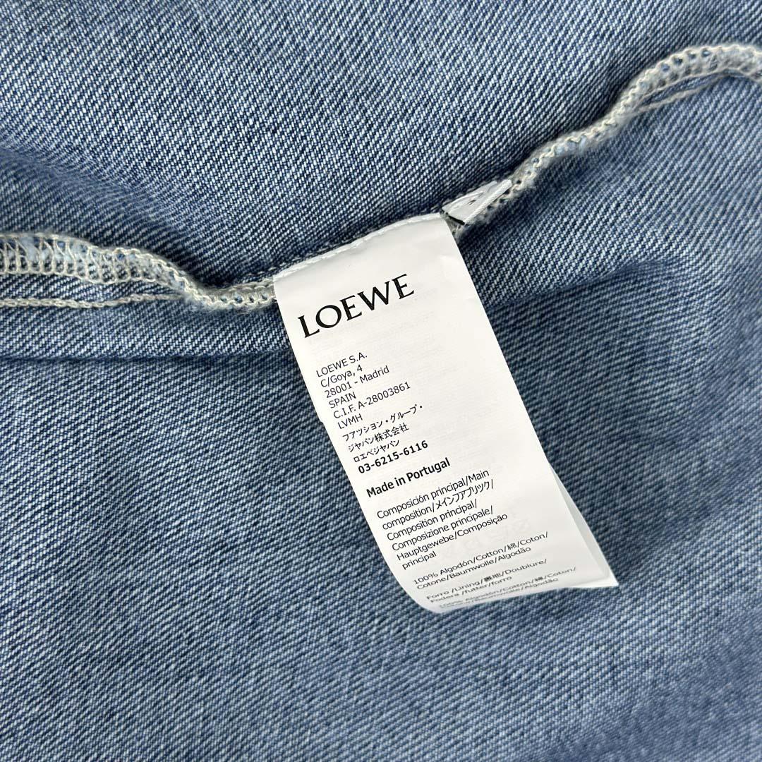 Loewe Short Sleeve Shirt In Denim - DopestKickz