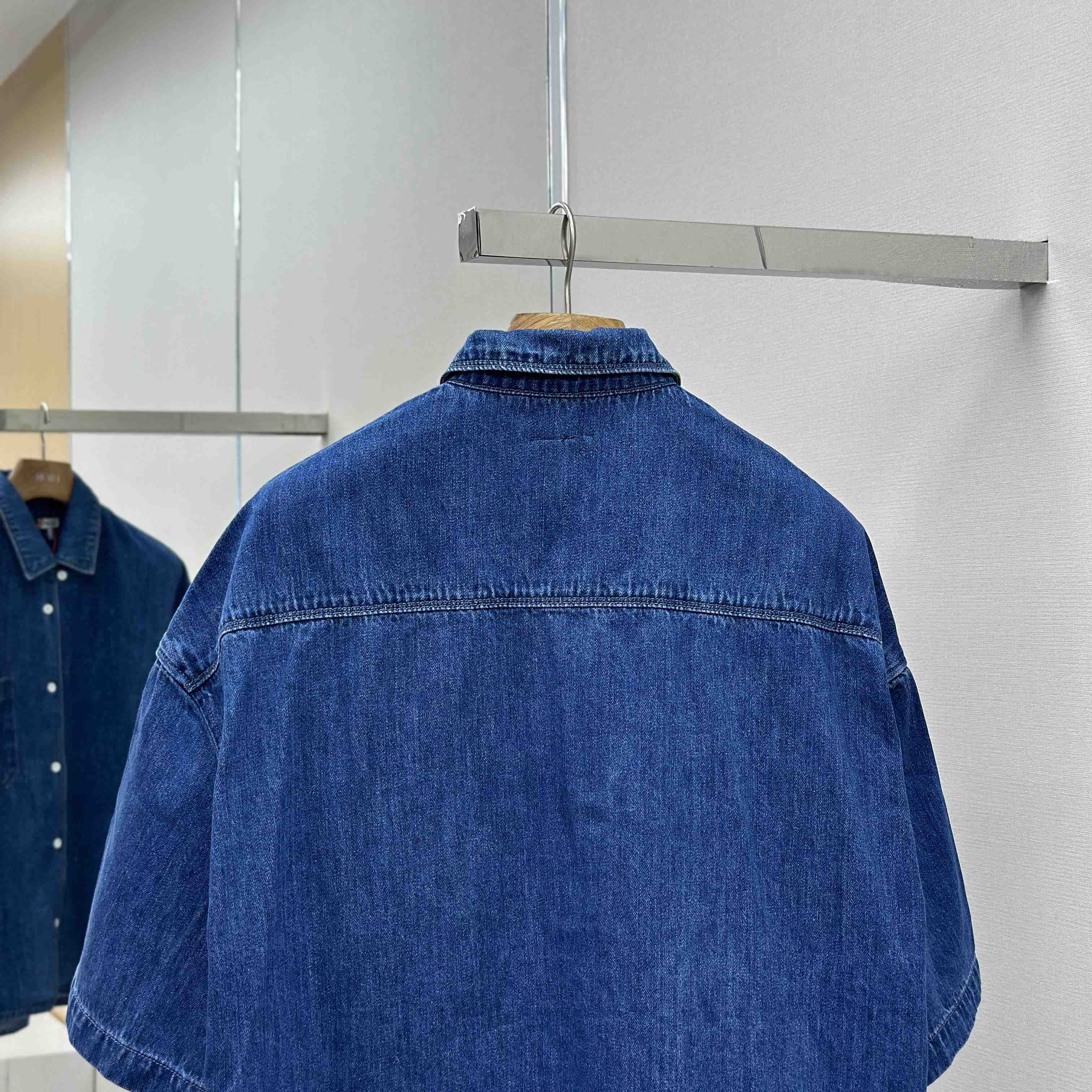Loewe Short Sleeve Shirt In Denim - DopestKickz