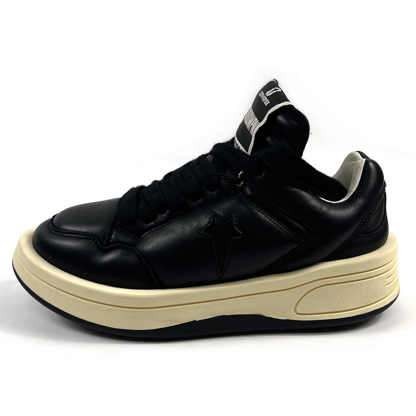 Rick Owens x DRKSHDW TURBOWPN Low 'Black Cloud Cream' - DopestKickz