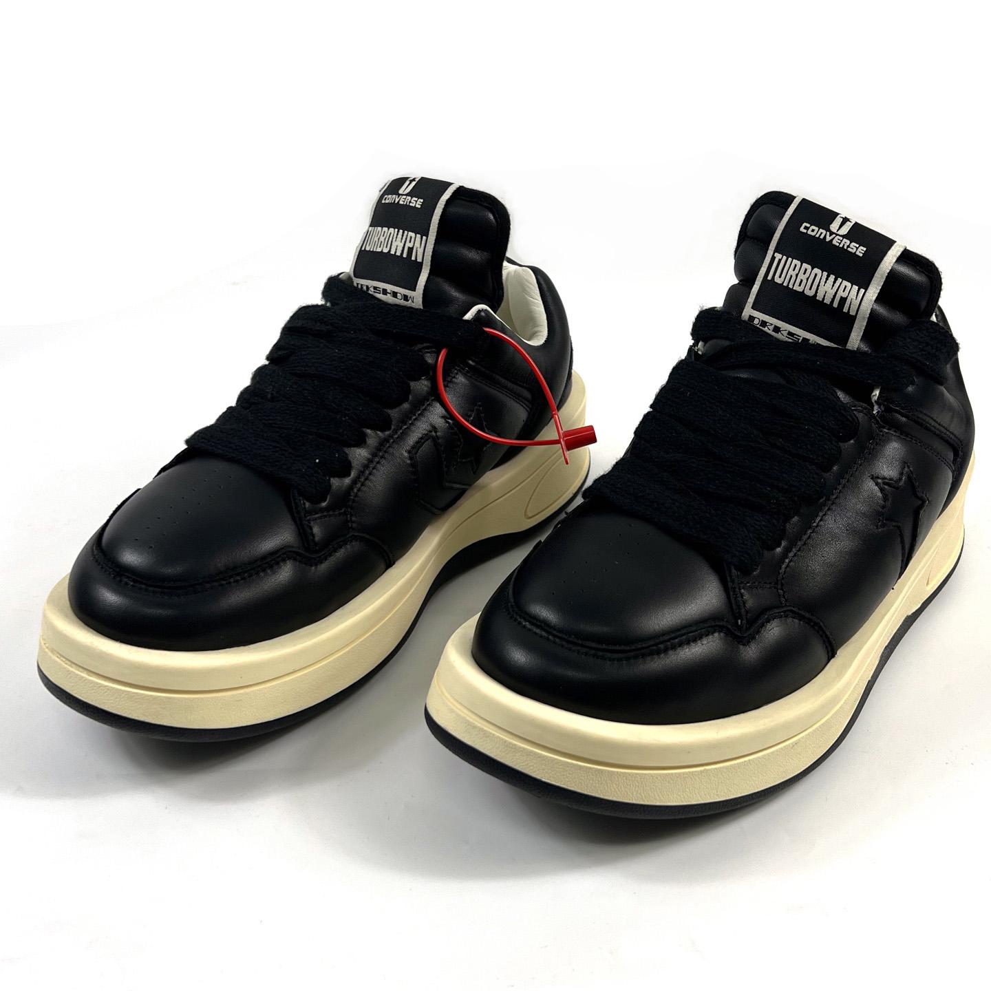 Rick Owens x DRKSHDW TURBOWPN Low 'Black Cloud Cream' - DopestKickz