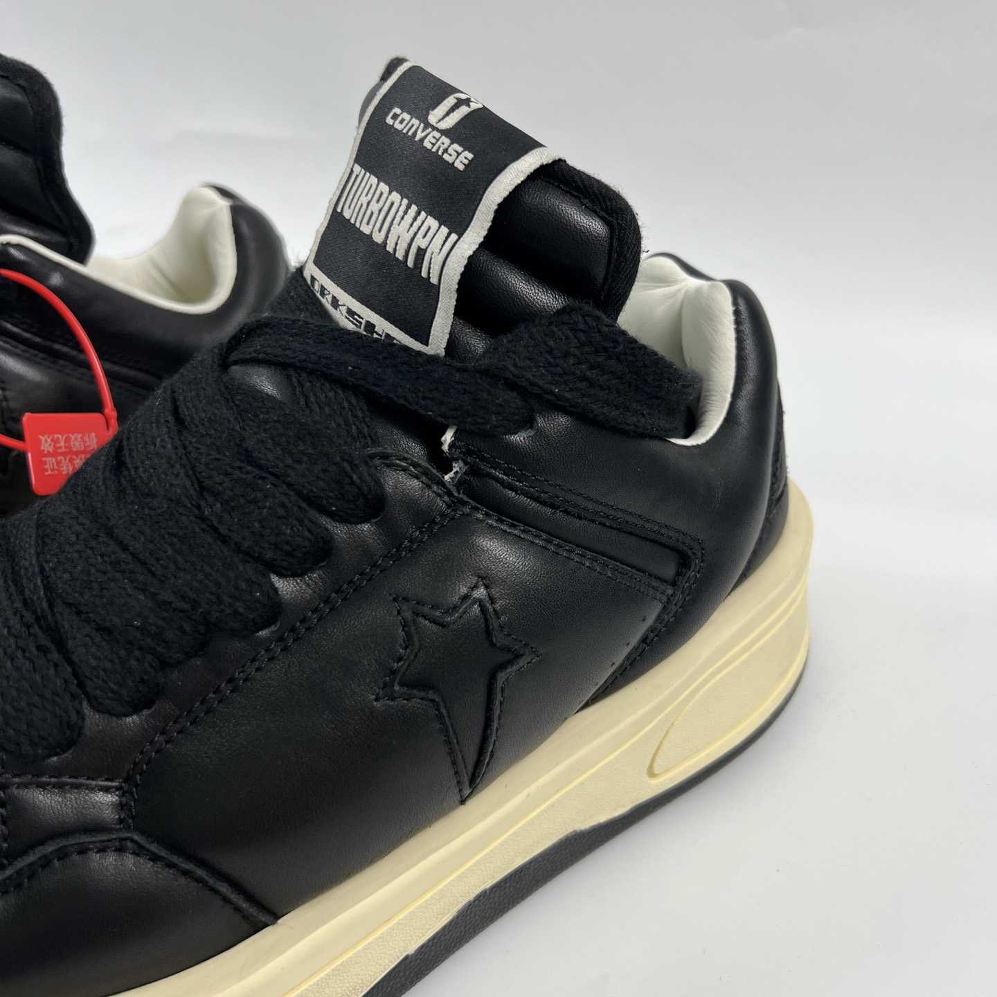 Rick Owens x DRKSHDW TURBOWPN Low 'Black Cloud Cream' - DopestKickz