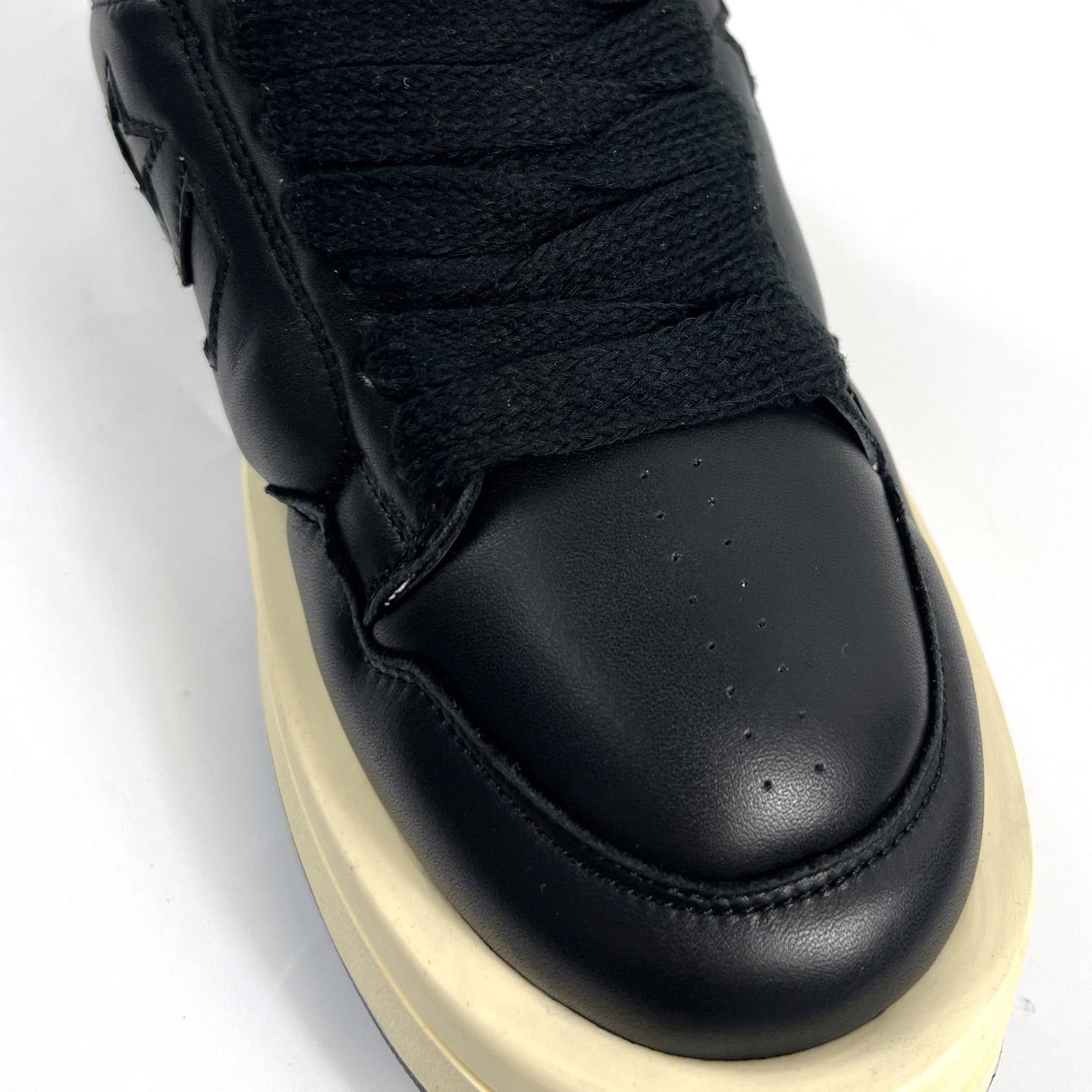 Rick Owens x DRKSHDW TURBOWPN Low 'Black Cloud Cream' - DopestKickz