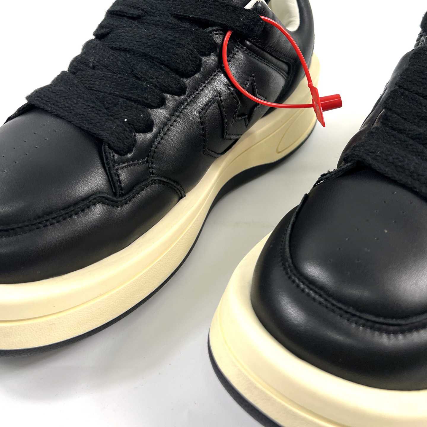 Rick Owens x DRKSHDW TURBOWPN Low 'Black Cloud Cream' - DopestKickz