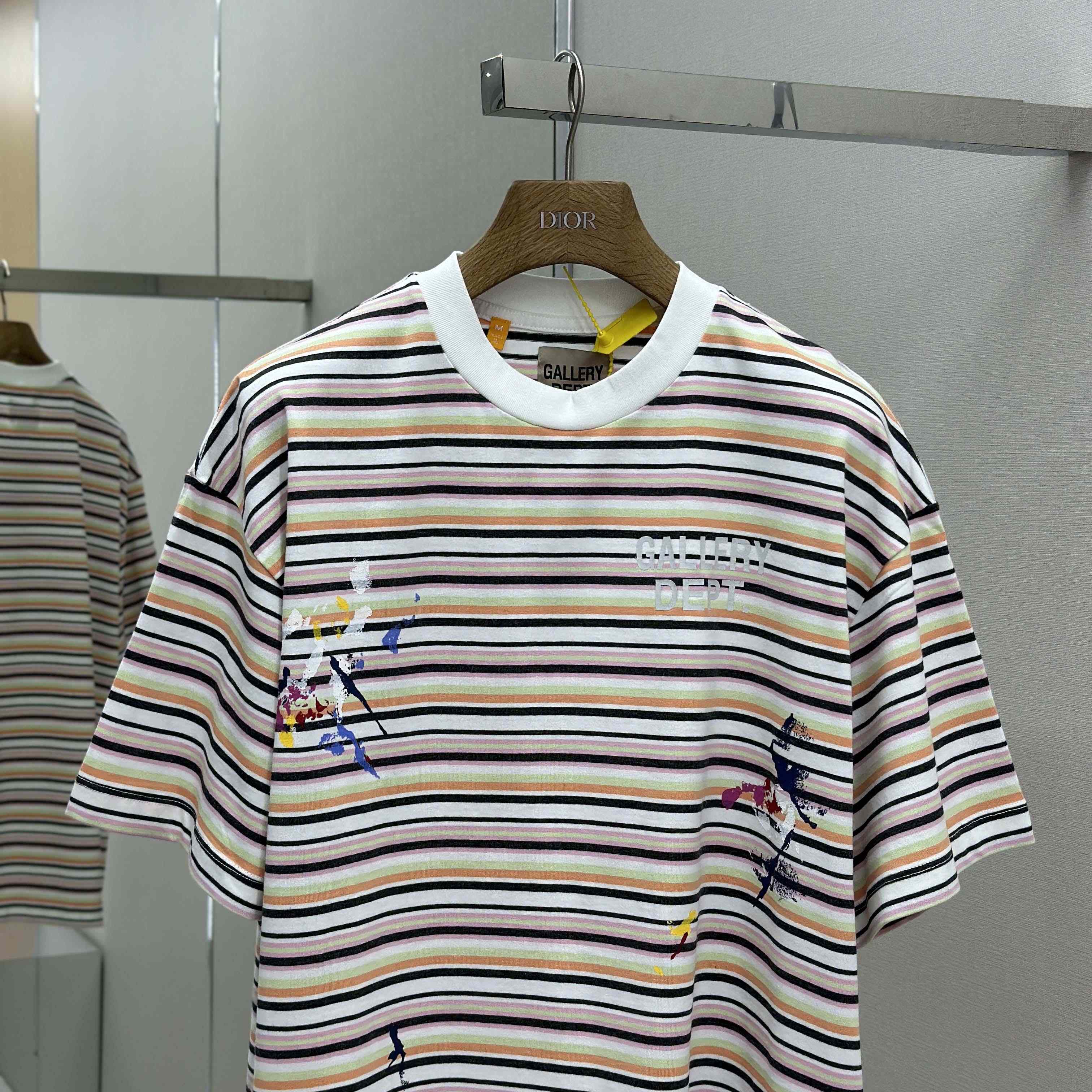 Gallery Dept.  Gallery Department Nelson Striped Short Sleeve Tee Shirt - DopestKickz
