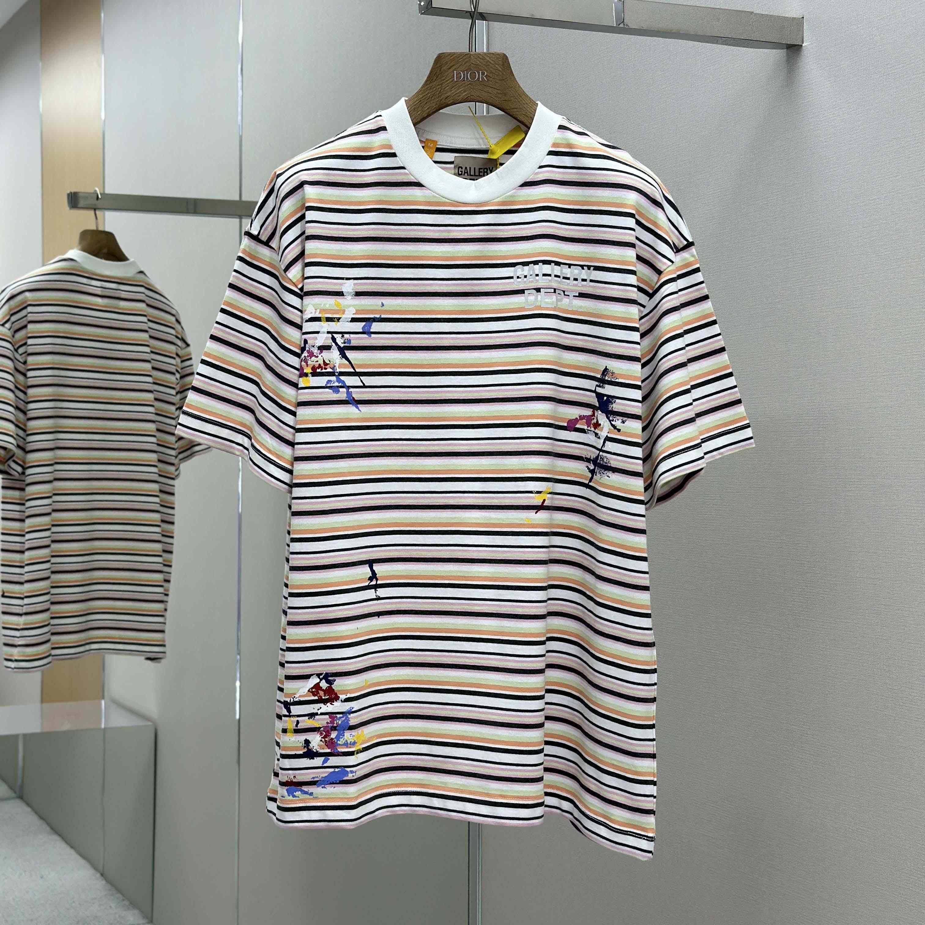 Gallery Dept.  Gallery Department Nelson Striped Short Sleeve Tee Shirt - DopestKickz