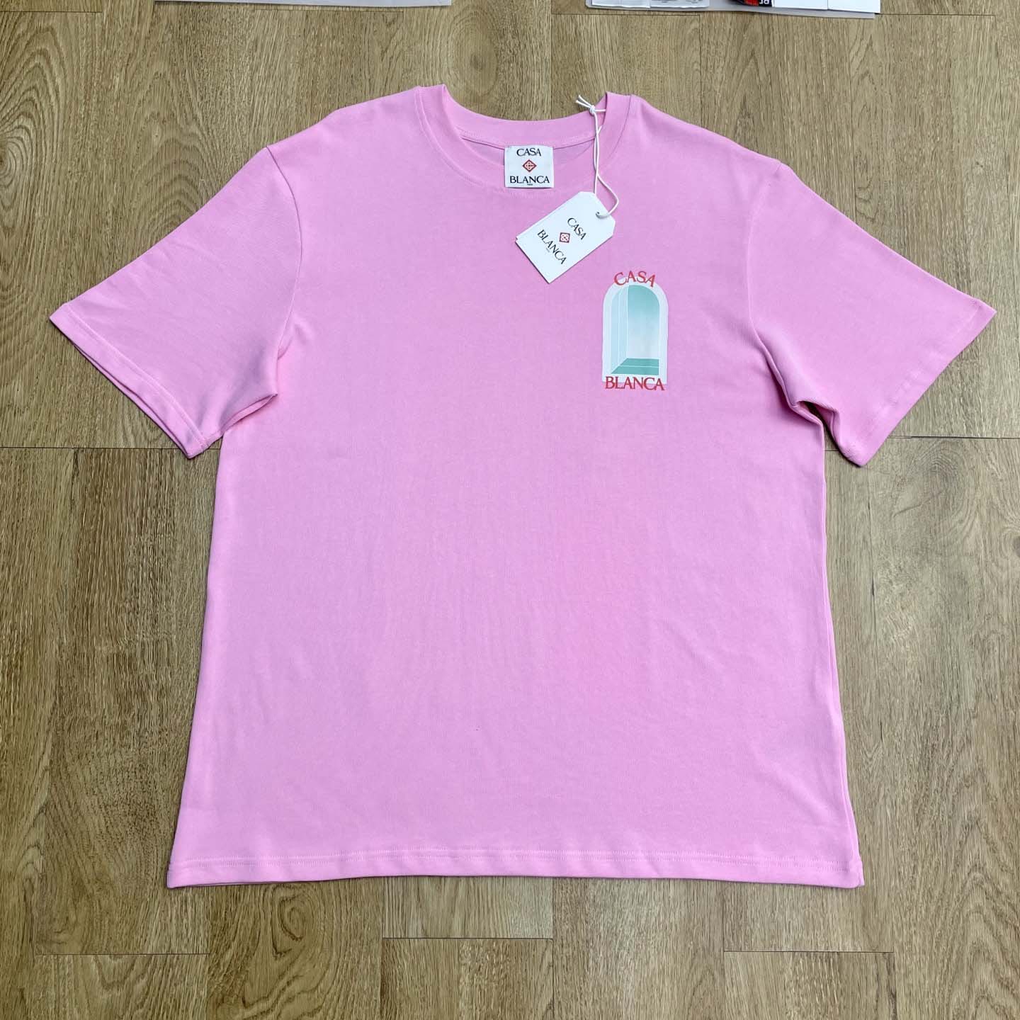 Casablanca Pink L'Arc Coloré T-Shirt    C1067 - DopestKickz