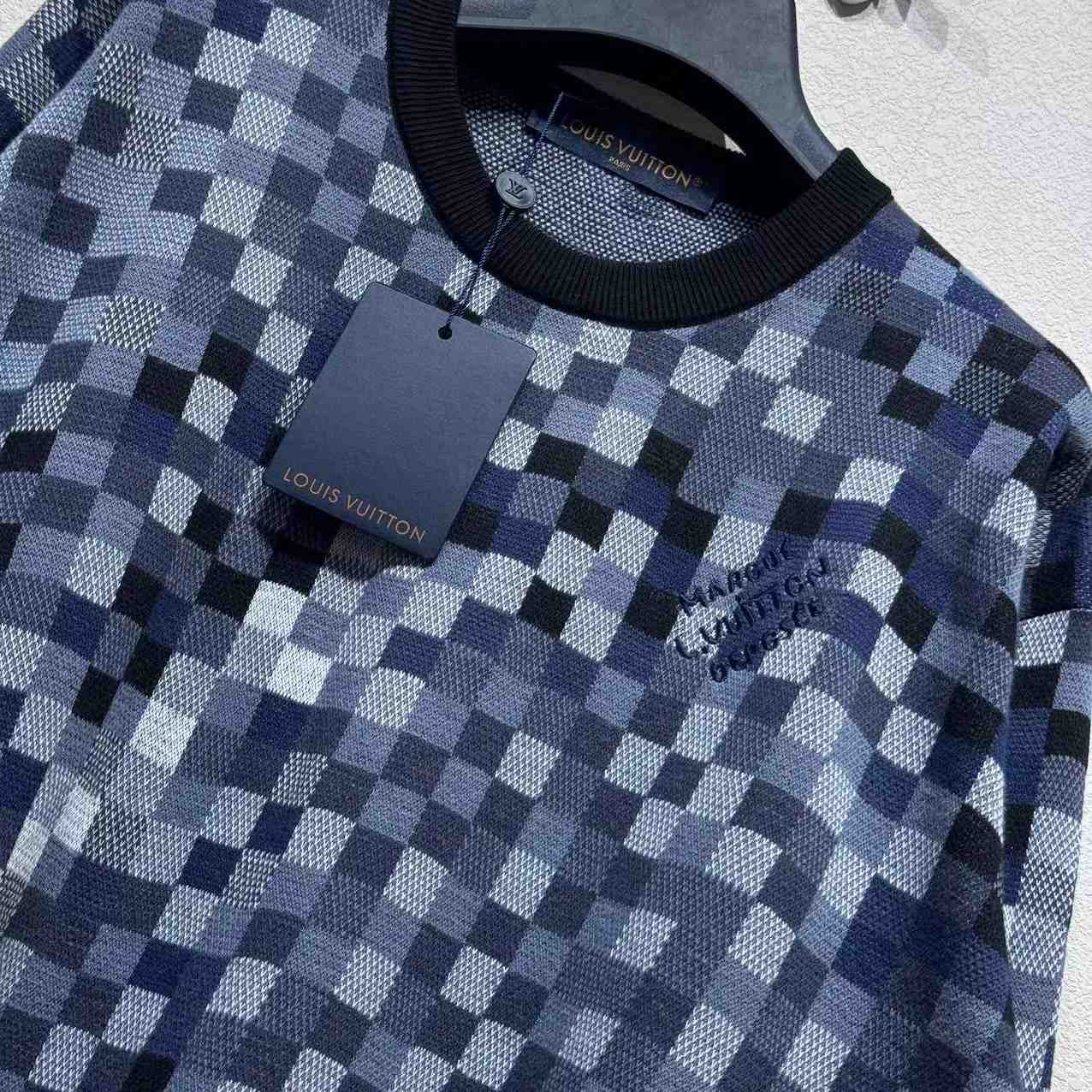 Louis Vuitton LV Vers Damoflage Jacquard Pullover   1AGHTP - DopestKickz