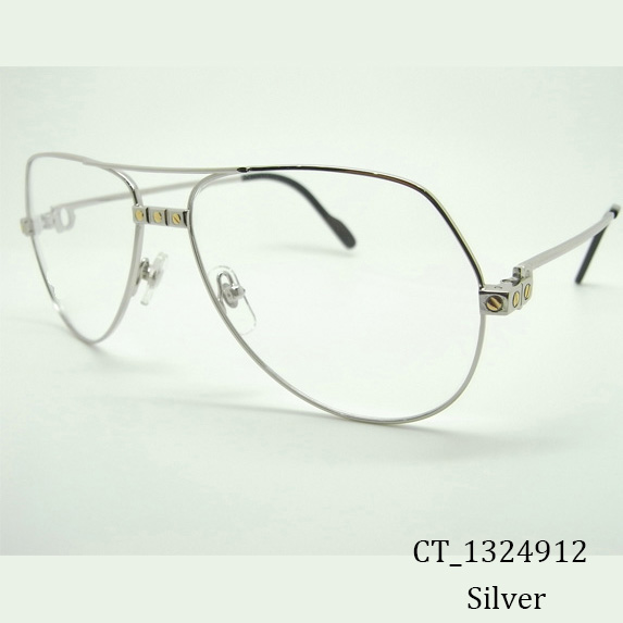Cartier CT 1324912 Eyeglasses In Silver - DopestKickz