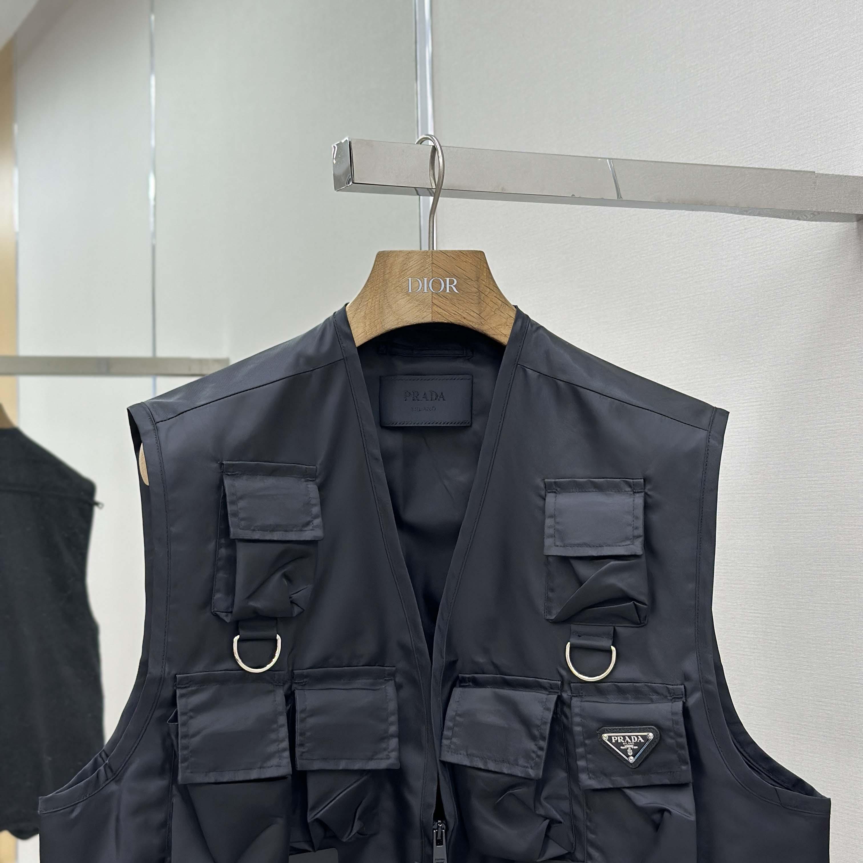 Prada Re-Nylon Utility Vest - DopestKickz