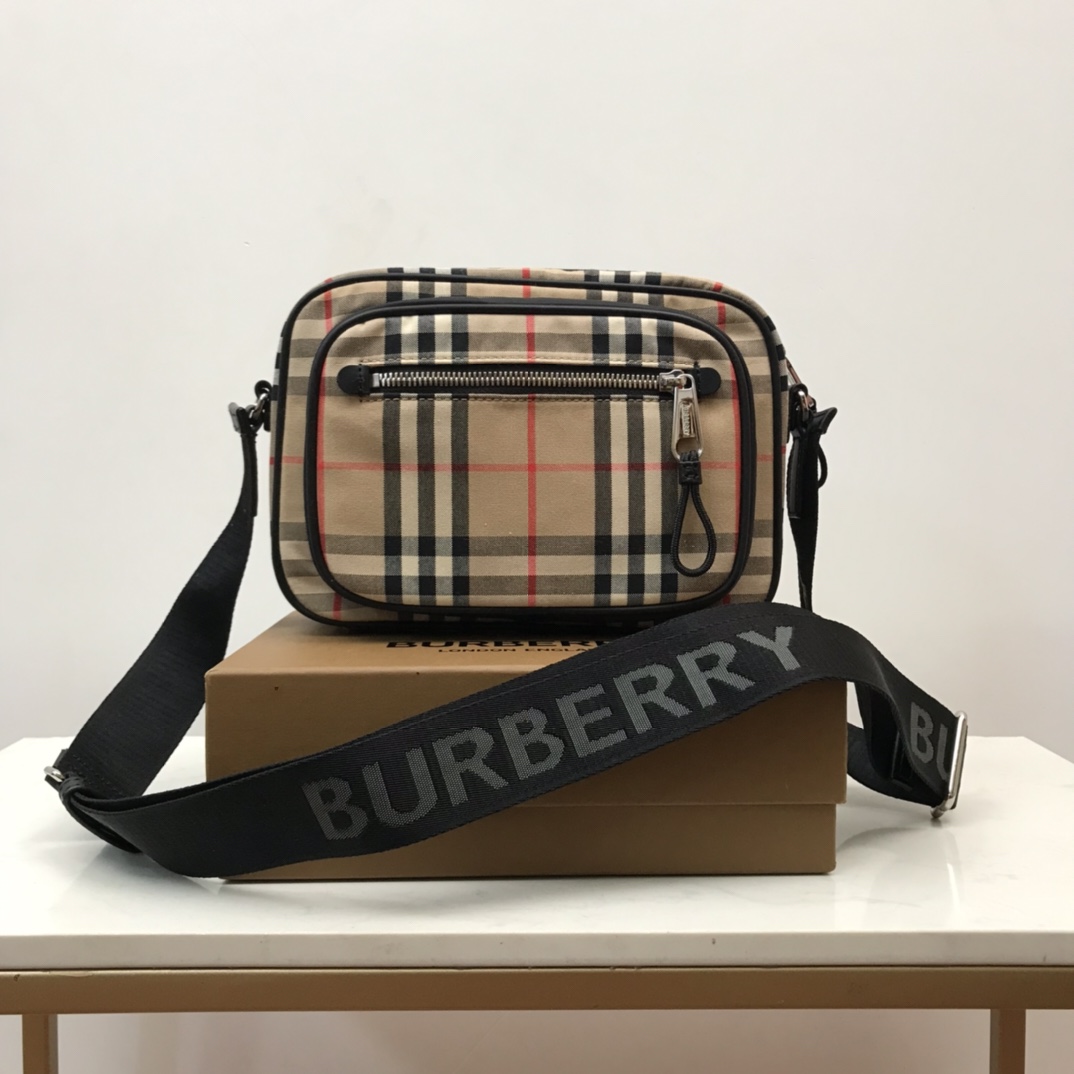 Burberry Check Shoulder Crossbody Bag  - DopestKickz