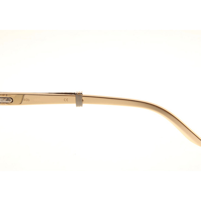 Cartier CT1990-0692 Gold Stainless Steel Sunglasses In Silver Grey - DopestKickz