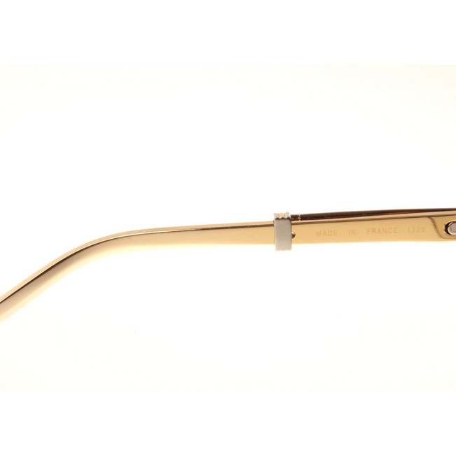 Cartier CT1990-0692 Gold Stainless Steel Sunglasses In Silver Grey - DopestKickz