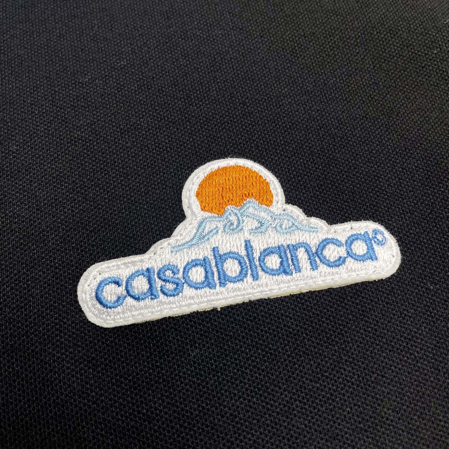 Casablanca Organic-cotton Polo Shirt   c1051 - DopestKickz