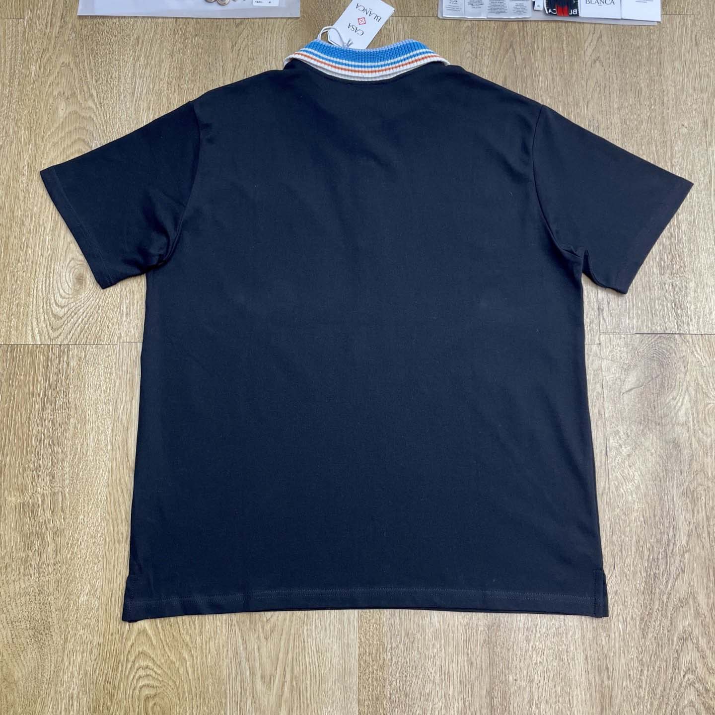 Casablanca Organic-cotton Polo Shirt   c1051 - DopestKickz