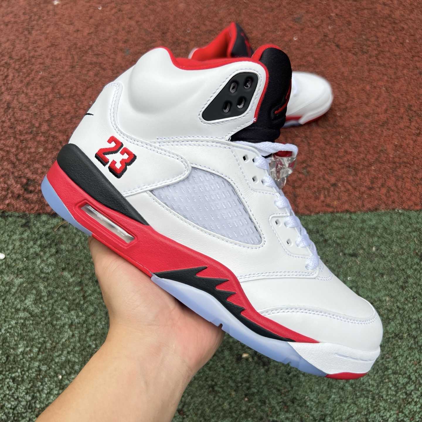Air Jordan 5 “Fire Red Black Tongue” HQ7978-101 - DopestKickz
