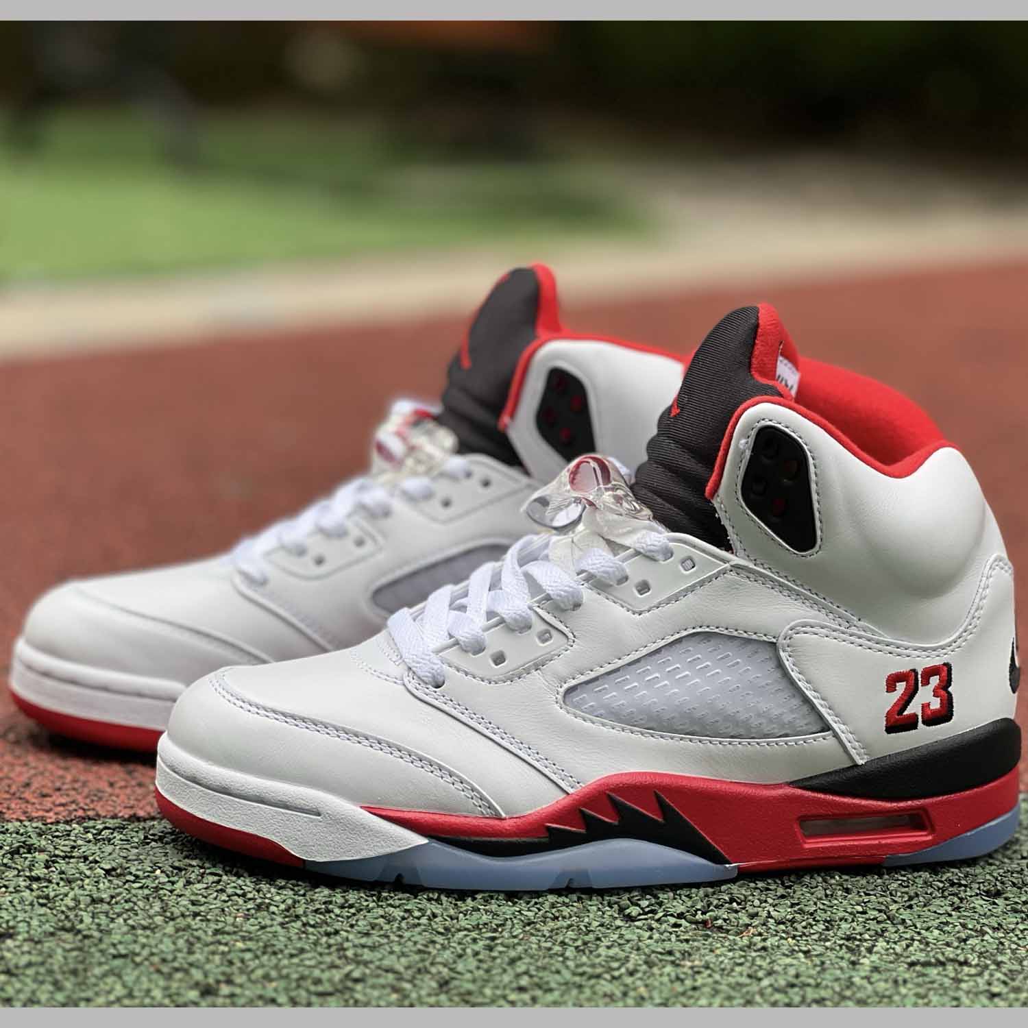 Air Jordan 5 “Fire Red Black Tongue” HQ7978-101 - DopestKickz