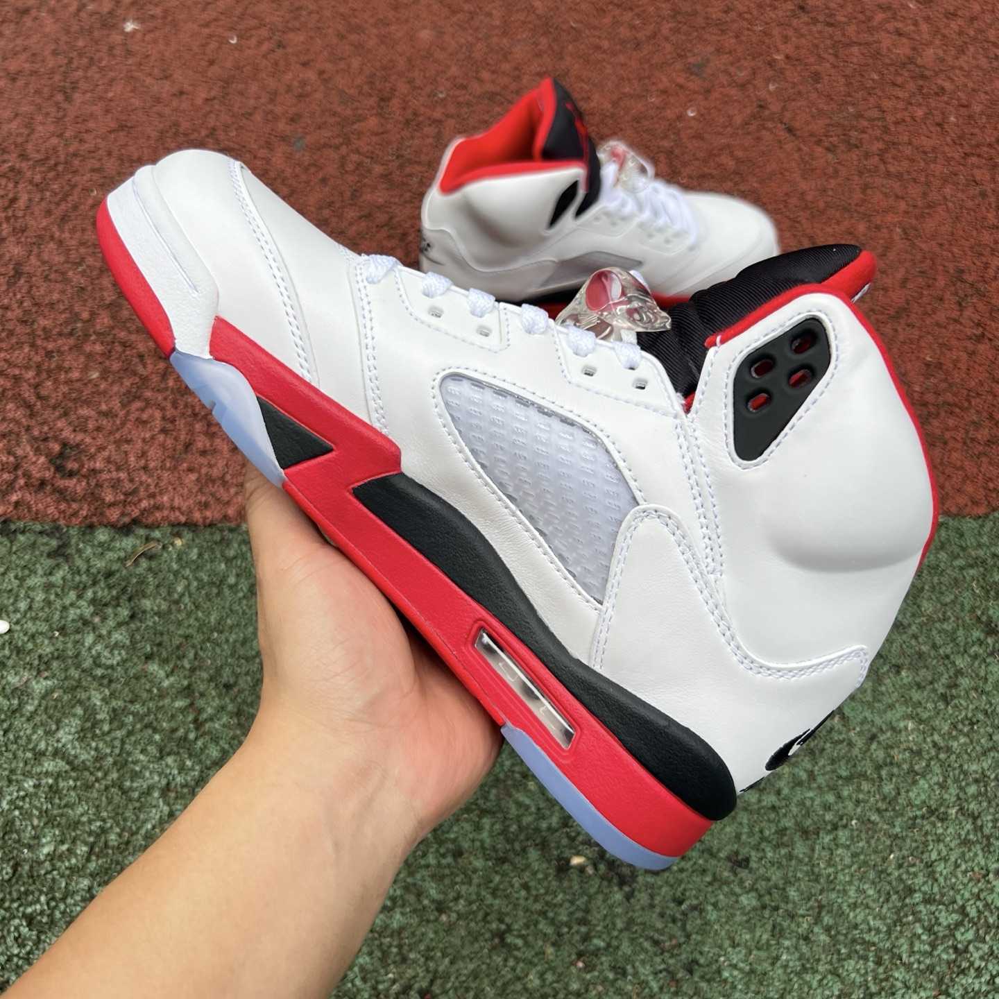 Air Jordan 5 “Fire Red Black Tongue” HQ7978-101 - DopestKickz