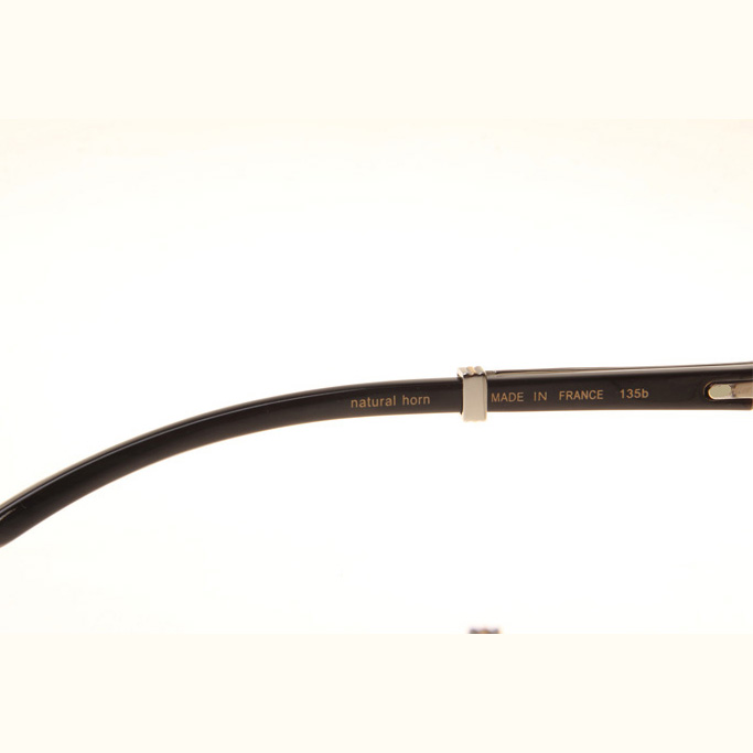 Cartier CT1990-0692 White Mix Black Buffalo Sunglasses In Silver Brown - DopestKickz